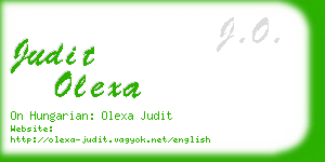 judit olexa business card